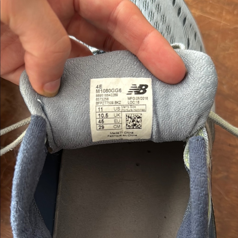 New Balance Blue and Gray Athletic Sneakers - Picture 5 of 7